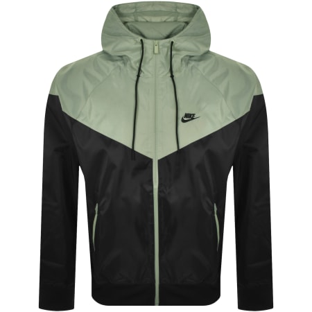 Lime green and black nike jacket top
